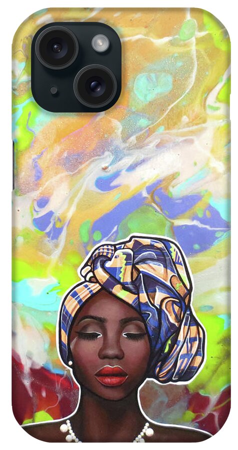 Art iPhone Case featuring the painting Calm Crazy Beautiful #2 by Malinda Prud'homme