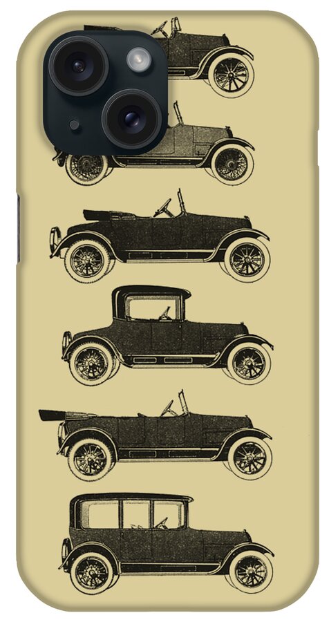 Car iPhone Case featuring the digital art Classic Car chart #1 by Madame Memento