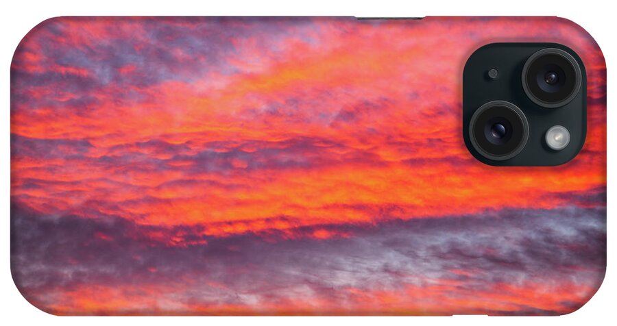 Colorful iPhone Case featuring the photograph Colorful cloudscape at sunset #1 by Fabiano Di Paolo