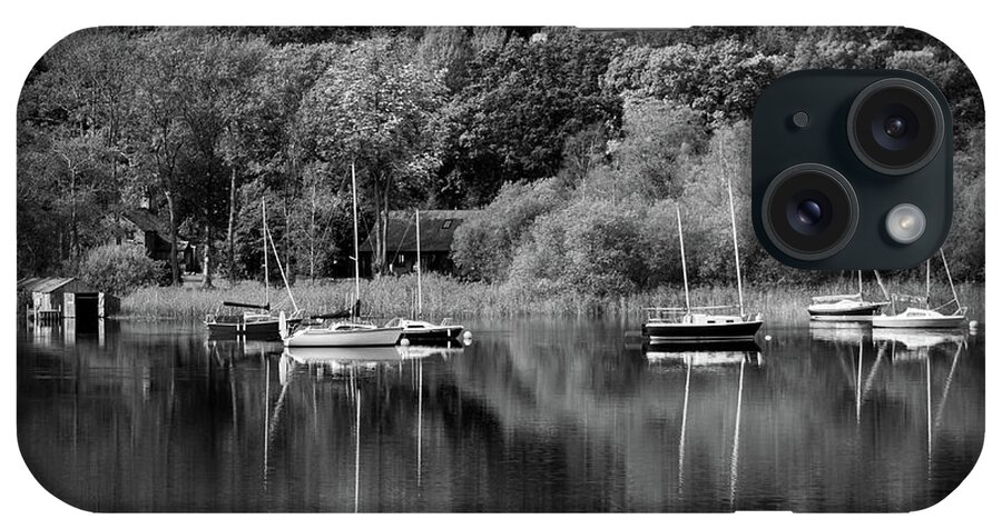 Britain iPhone Case featuring the photograph Coniston Water reflections #1 by Seeables Visual Arts