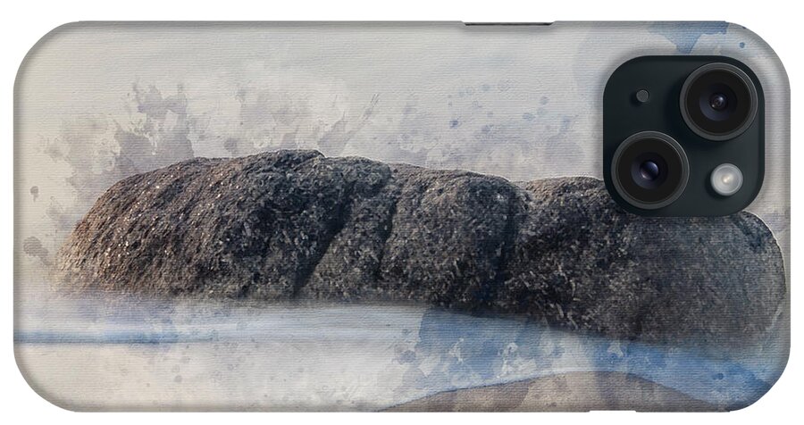 Landscape iPhone Case featuring the photograph Digital watercolour painting of Stunning landscape image of Senn #1 by Matthew Gibson