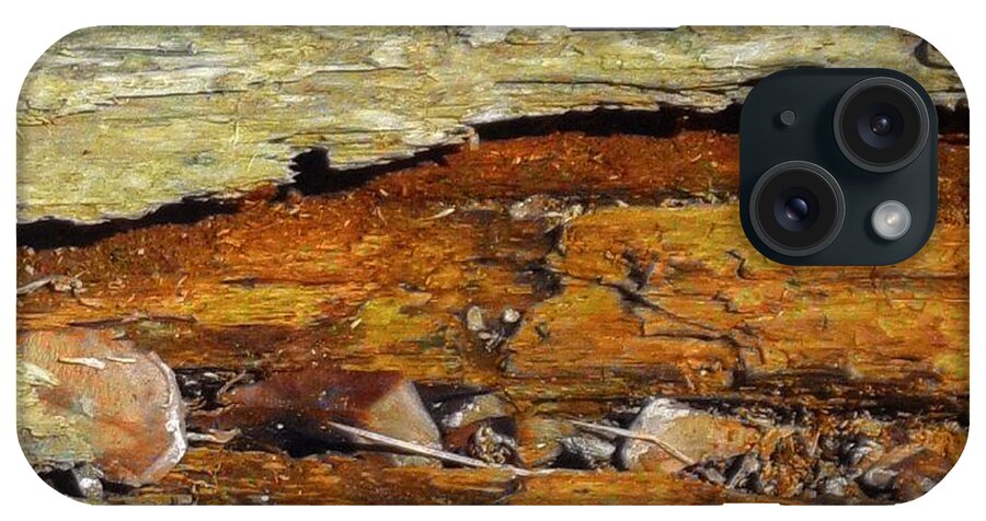 Tree iPhone 15 Case featuring the mixed media Fallen Tree #1 by Christopher Reed