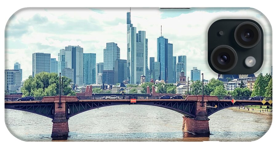 Architecture iPhone Case featuring the photograph Frankfurt City #1 by Manjik Pictures