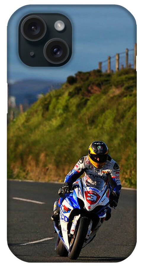 Guy Martin iPhone Case featuring the photograph Guy Martin TT 2012 #2 by Tony Goldsmith