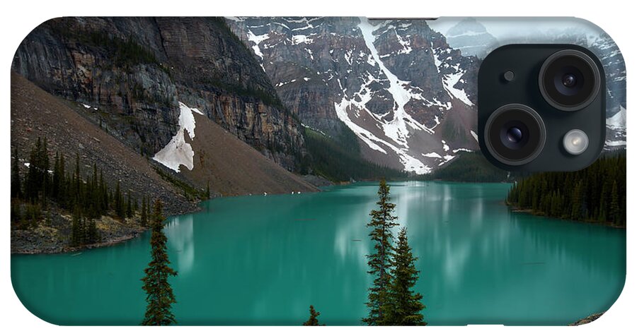 Alberta iPhone Case featuring the photograph Moraine Lake in Banff by Jon Glaser