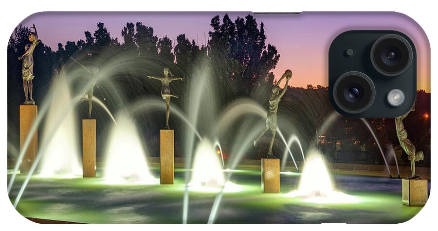 Kansas City iPhone Case featuring the photograph Kansas City Fountain of Playing Children #2 by Gregory Ballos