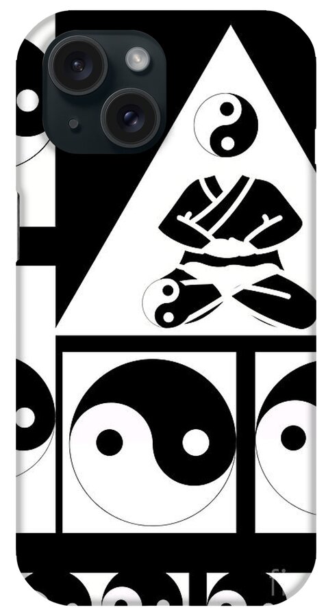  iPhone Case featuring the digital art LOA art Ying Yang #1 by Yvonne Padmos