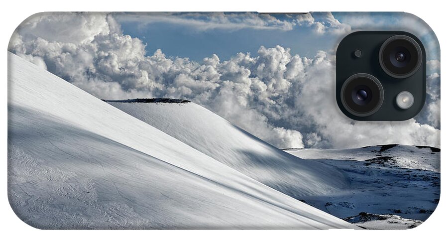 Mauna Kea iPhone Case featuring the photograph Mauna Kea Dressed in Snow #2 by Heidi Fickinger