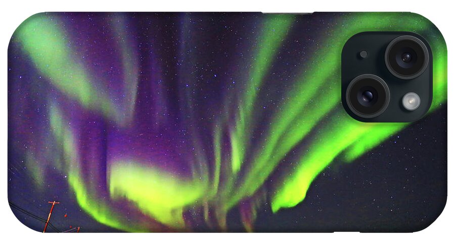 Northern Lights iPhone Case featuring the photograph Northern Lights #1 by Shixing Wen