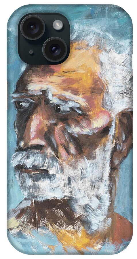 Man iPhone Case featuring the painting Old Man #1 by Mark Ross