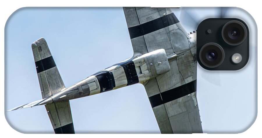 P-51 Mustang iPhone Case featuring the photograph P-51D Mustang #1 by Airpower Art