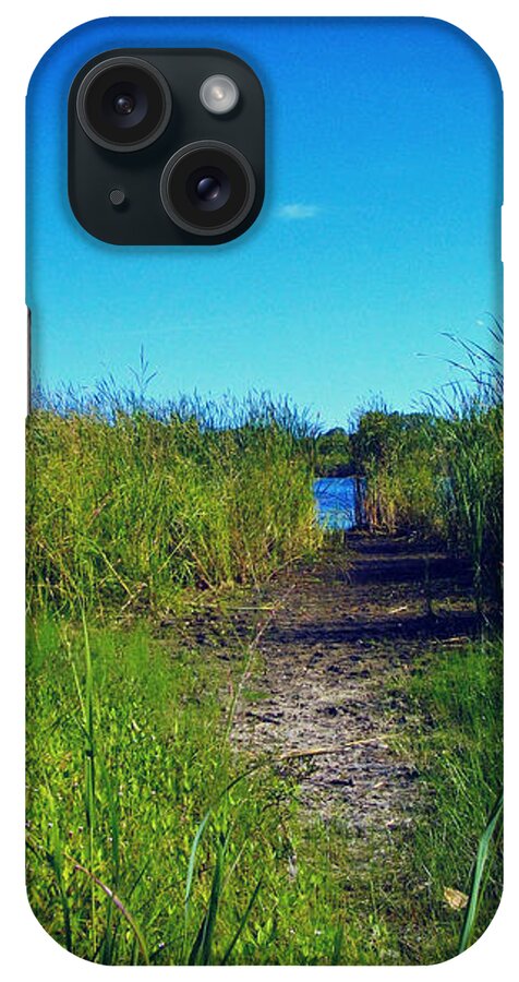 Wetlands iPhone Case featuring the photograph Pathway to Prairie Lake by Frank J Casella