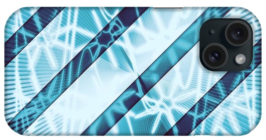 Abstract iPhone Case featuring the digital art Pattern 46 #1 by Marko Sabotin