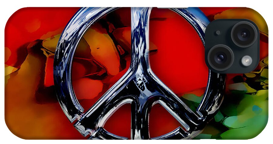 Peace iPhone Case featuring the mixed media Peace #1 by Marvin Blaine