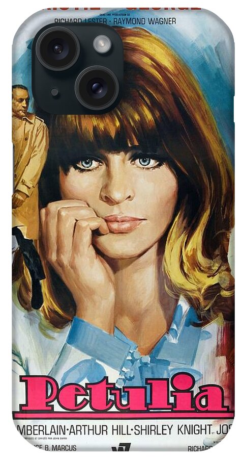 Synopsis iPhone Case featuring the mixed media ''Petulia'', 1968 - art by Jean Mascii by Movie World Posters