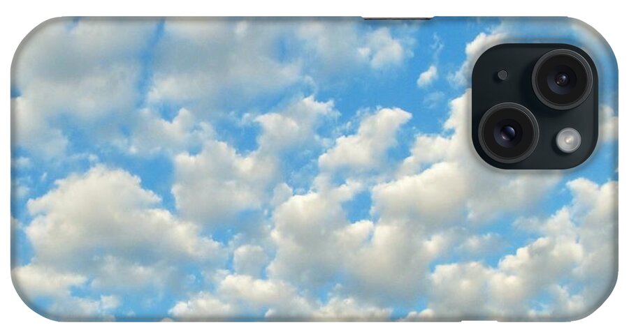 Popcorn Clouds iPhone Case featuring the photograph Popcorn Clouds #1 by Marianna Mills