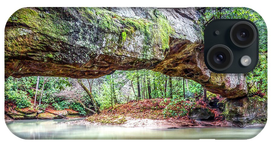 Red River. Gorge iPhone Case featuring the photograph Rock Bridge by Ed Newell