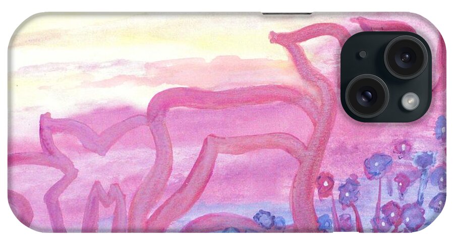 Simcha Rejoicing Happy Joy Gladness Mirth Law Simchat Torah Shemini Deuteronomy Shabbat iPhone Case featuring the painting SIMCHA nf22-168 #1 by Hebrewletters SL