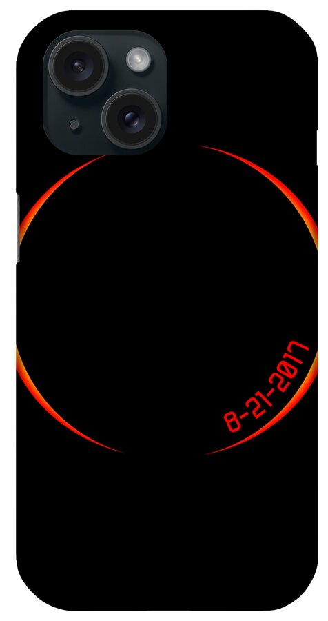 Funny iPhone Case featuring the digital art Solar Eclipse 2017 #1 by Flippin Sweet Gear