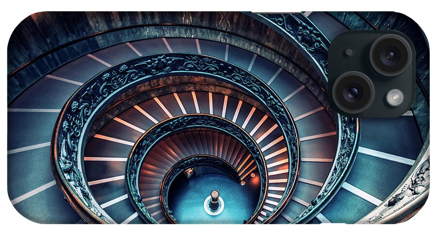 Abstract iPhone Case featuring the photograph Spiral Stairs #1 by Manjik Pictures