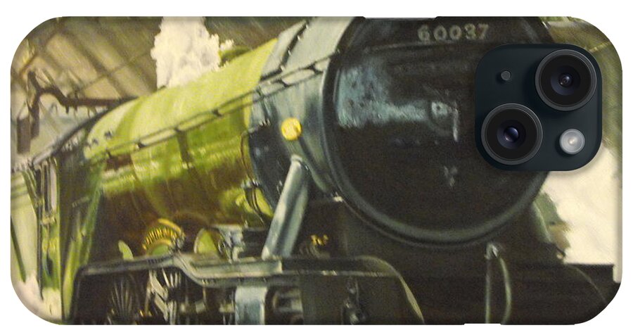 Steam Train iPhone Case featuring the painting Steam Train #1 by HH Palliser