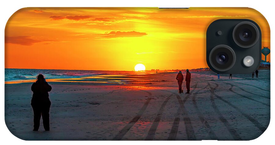 Indian Beach iPhone Case featuring the photograph Sunset on Indian Beach #1 by Allen Carroll