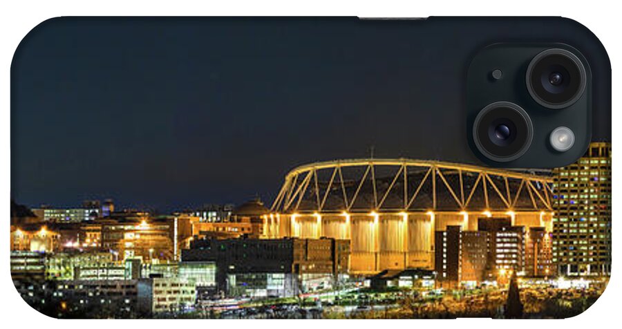 Cityscape iPhone Case featuring the photograph Syracuse Skyline and Carrier Dome #2 by Rod Best