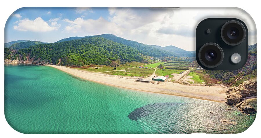 Island iPhone Case featuring the photograph The beach Aselinos in Skiathos, Greece #1 by Constantinos Iliopoulos
