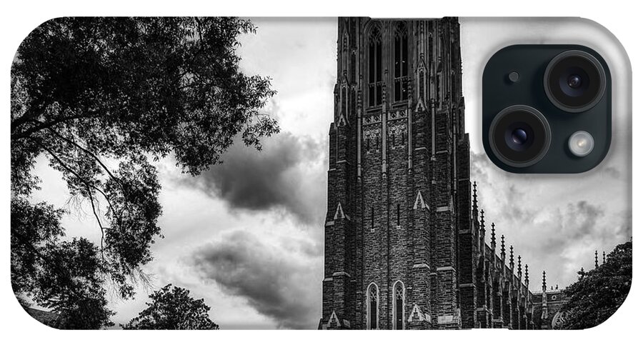 Duke University iPhone Case featuring the photograph The Duke University Chapel #1 by Mountain Dreams