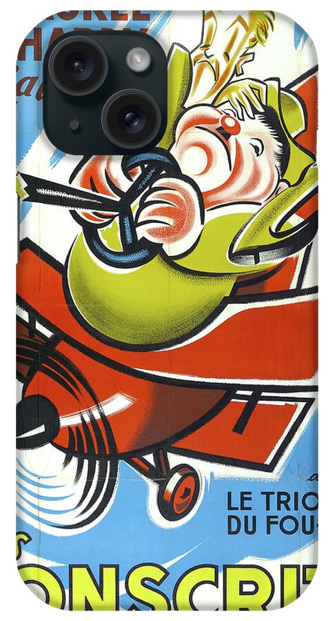 Synopsis iPhone Case featuring the mixed media ''The Flying Deuces'', 1939 #2 by Movie World Posters