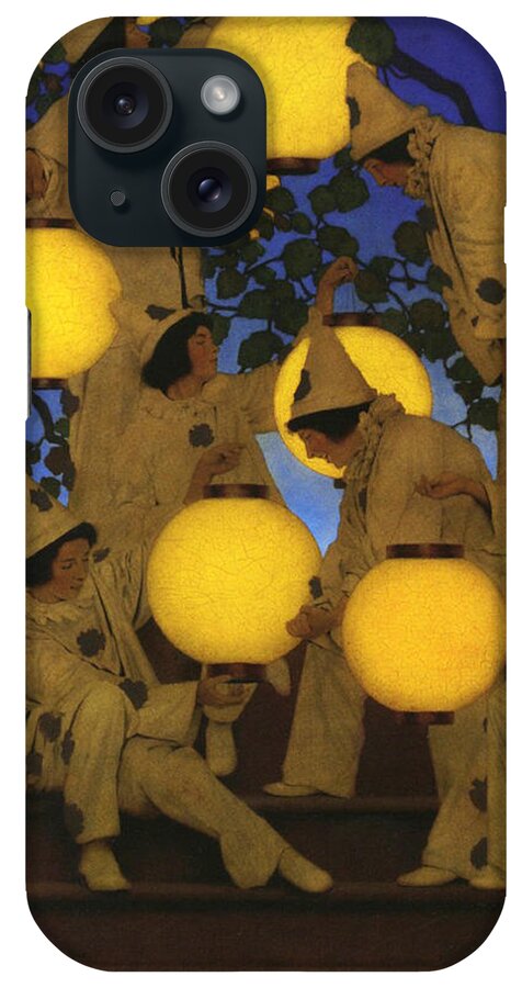 The Lantern Bearers 1908 iPhone Case featuring the painting The Lantern Bearers 1908 #2 by Maxfield Parrish