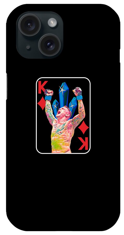 Cagefighter iPhone Case featuring the digital art The New King Is The Diamond #1 by Sarcastic P