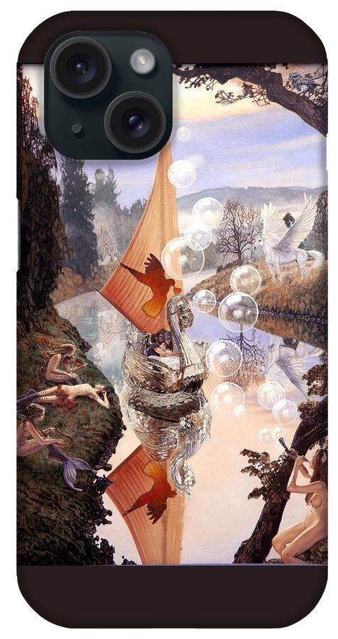 River Of Dreams iPhone Case featuring the painting The River of Dreams by Patrick Whelan