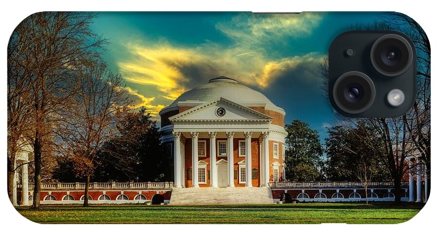 University Of Virginia iPhone Case featuring the photograph The University Of Virginia Rotunda At Sunset #3 by Mountain Dreams
