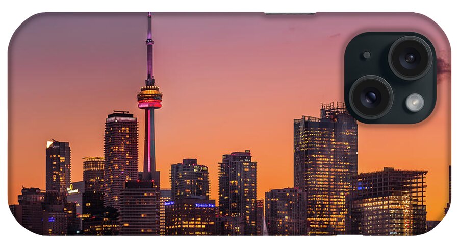 Polson Pier iPhone Case featuring the photograph Toronto Harbour Sunset #2 by Dee Potter