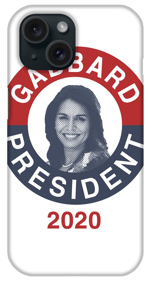 Election iPhone Case featuring the digital art Tulsi Gabbard for President 2020 #1 by Flippin Sweet Gear