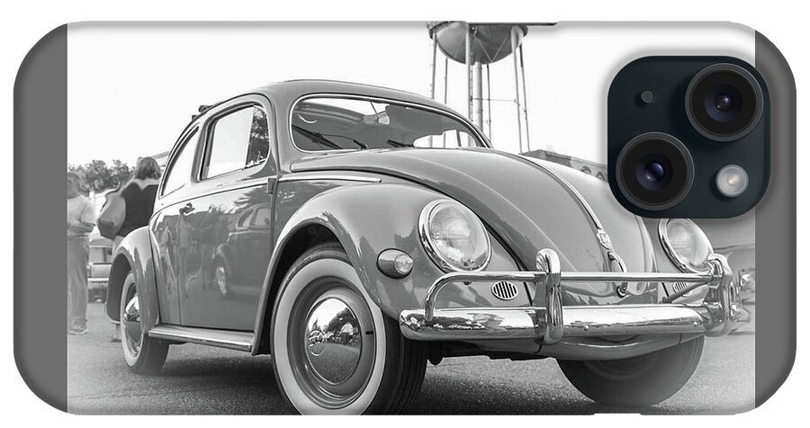 Car iPhone Case featuring the photograph Volkswagen Bug in Black and White by James C Richardson