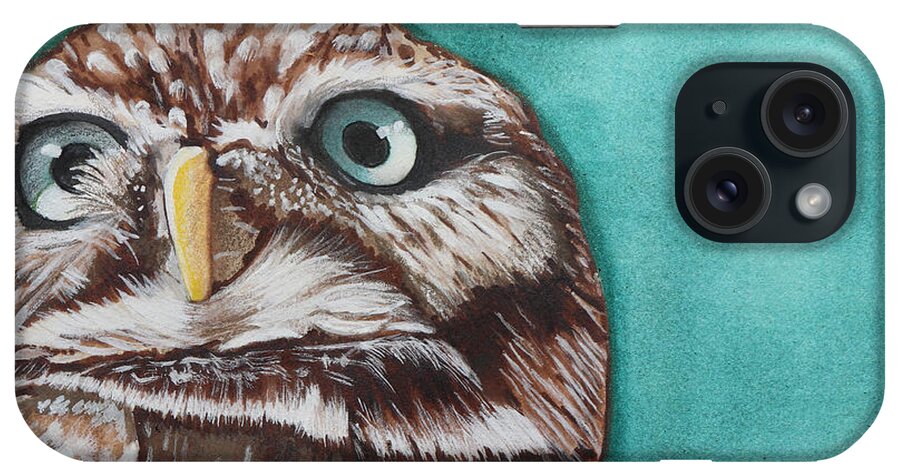 Black iPhone Case featuring the painting Who Two Watercolor #1 by Kimberly Walker