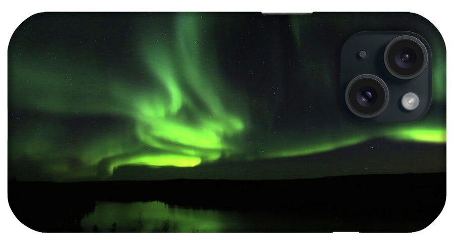 Northern Lights iPhone Case featuring the photograph Northern Lights #8 by Shixing Wen