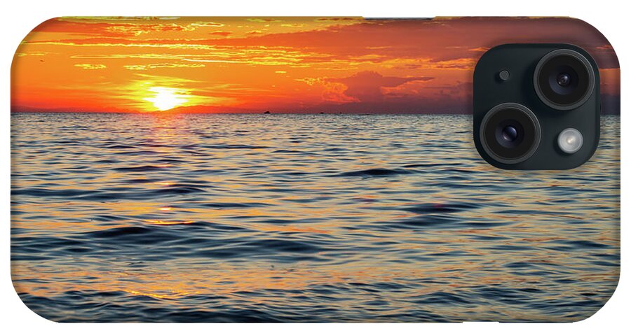 Strunjan iPhone Case featuring the photograph Sunset at Strunjan #10 by Ian Middleton