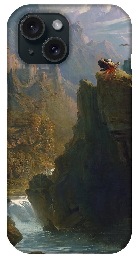 Bard iPhone Case featuring the painting The Bard by John Martin by Mango Art