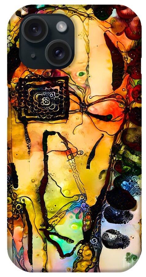 Contemporary Artist iPhone Case featuring the digital art 108 by Jeremiah Ray