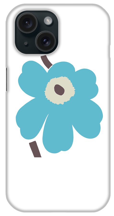 Marimekko iPhone Case featuring the digital art Marimekko Design #14 by Luz Jaskolski