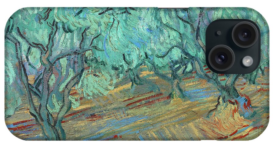 European iPhone Case featuring the painting Olive grove #17 by Vincent van Gogh