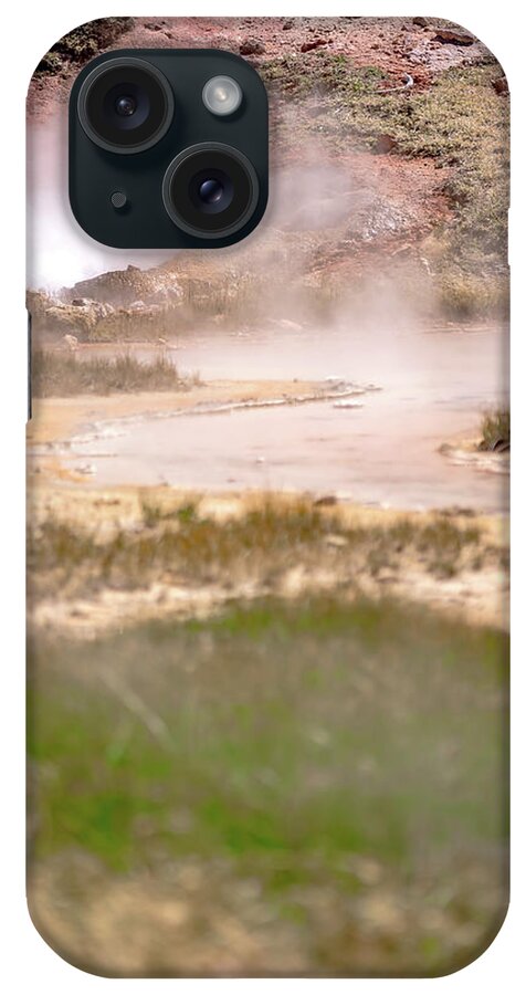 Outdoors iPhone Case featuring the photograph Mammoth Hot Springs in Yellowstone National Park. USA #18 by Alex Grichenko