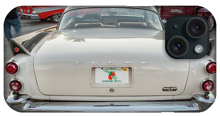 1957 Dodge Coronet Lancer 2 Door Coupe iPhone Case featuring the photograph 1957 Dodge Coronet Lancer 2 Door Coupe X146 by Rich Franco