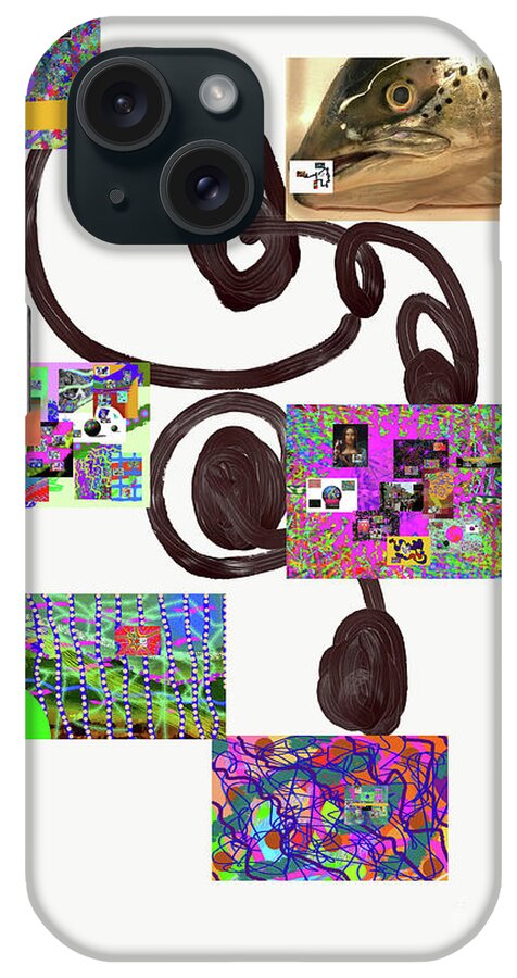  iPhone Case featuring the digital art 2-28-2072z by Walter Paul Bebirian