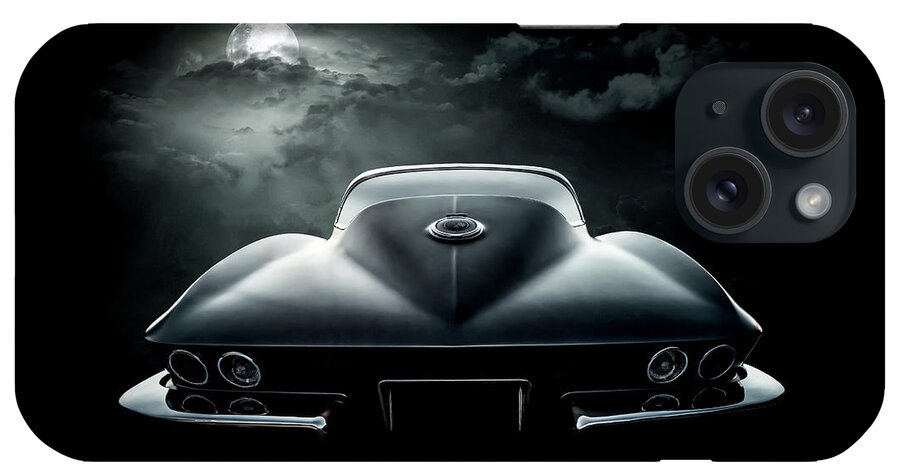 Corvette iPhone Case featuring the digital art Moon Lit by Douglas Pittman