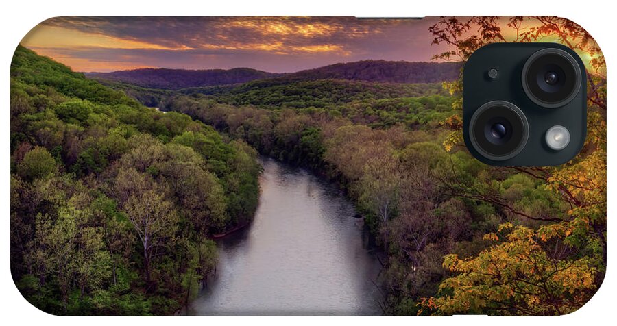 River iPhone Case featuring the photograph Current River from Bee Bluff #2 by Robert Charity