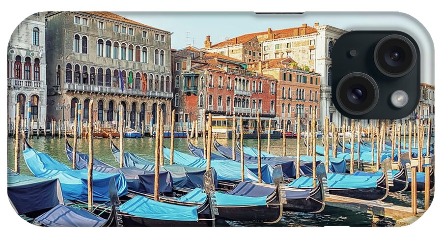 Gondola iPhone Case featuring the photograph Gondolas In Venice #2 by Manjik Pictures